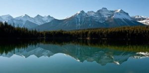 Hector Lake in Banff National Park